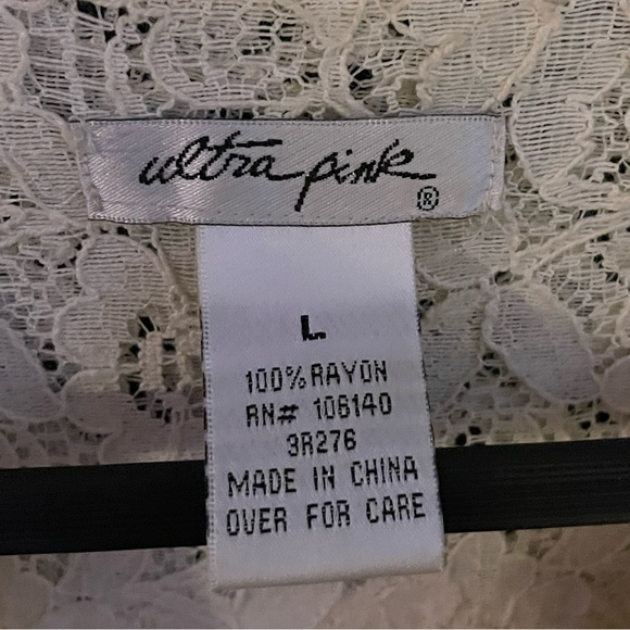 Ultra Pink Jacket with Zipper and Lace Details - Picture 2 of 6